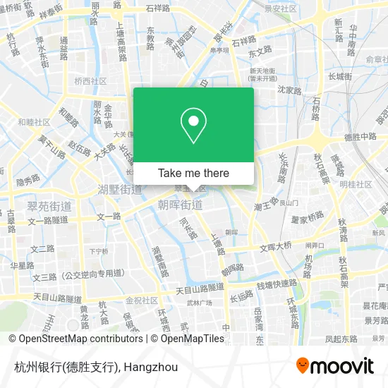 杭州银行(德胜支行) map
