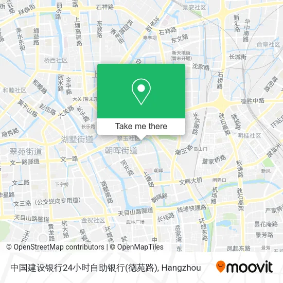 中国建设银行24小时自助银行(德苑路) map