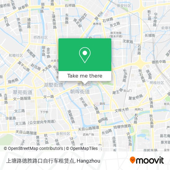 上塘路德胜路口自行车租赁点 map