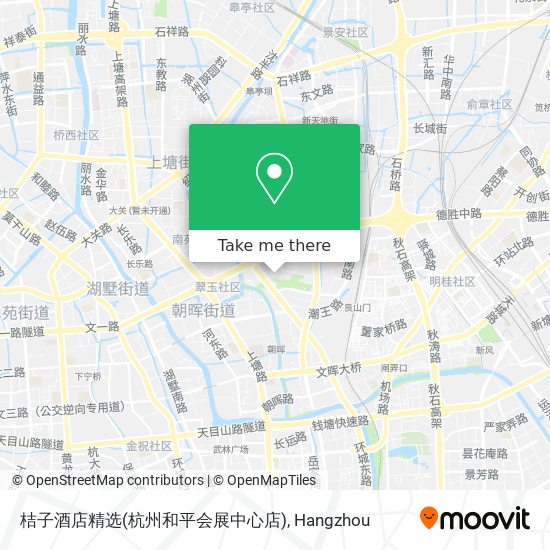 桔子酒店精选(杭州和平会展中心店) map