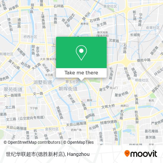 世纪华联超市(德胜新村店) map
