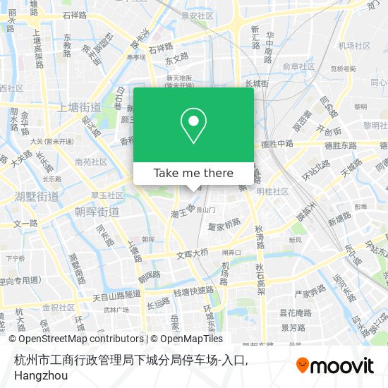 杭州市工商行政管理局下城分局停车场-入口 map