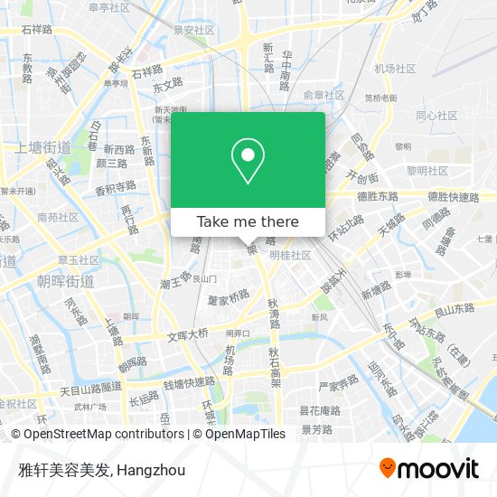 雅轩美容美发 map