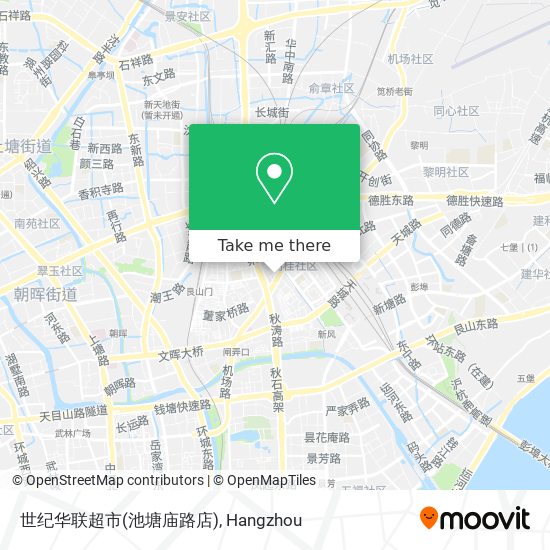 世纪华联超市(池塘庙路店) map