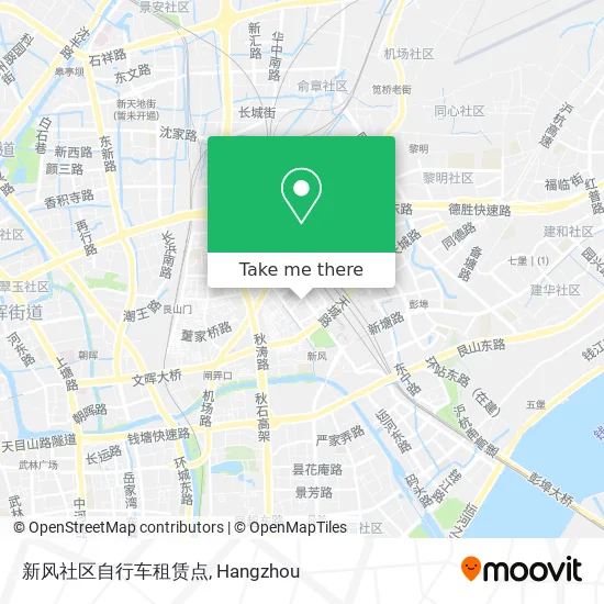 新风社区自行车租赁点 map