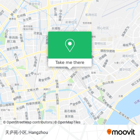 天庐苑小区 map