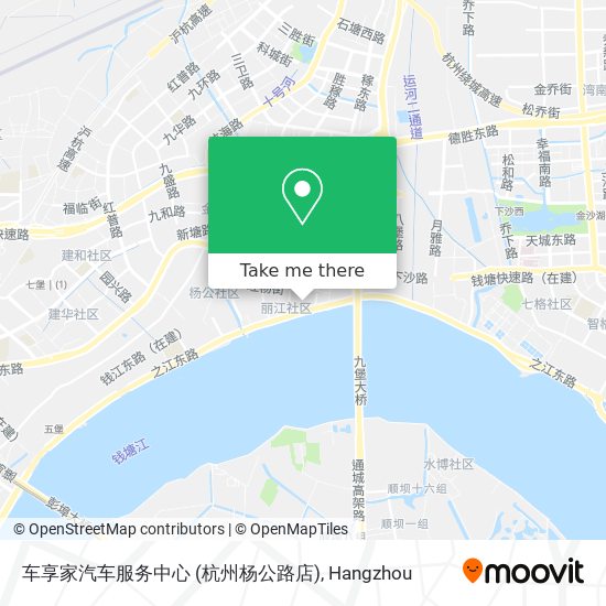 车享家汽车服务中心 (杭州杨公路店) map