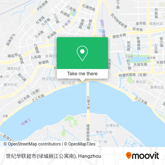 世纪华联超市(绿城丽江公寓南) map