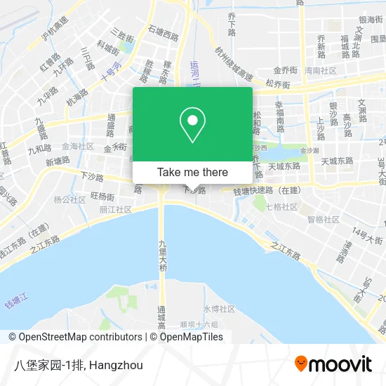 八堡家园-1排 map