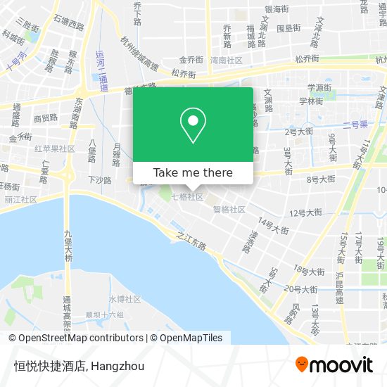 恒悦快捷酒店 map
