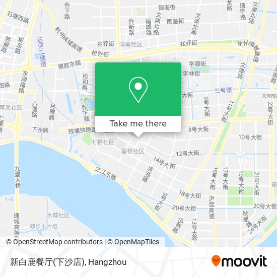 新白鹿餐厅(下沙店) map