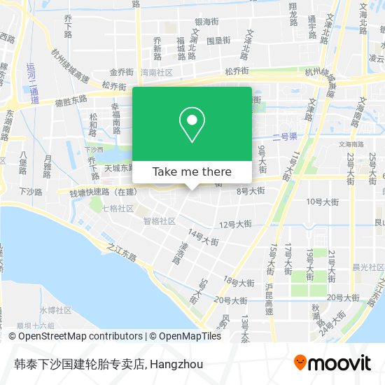 韩泰下沙国建轮胎专卖店 map