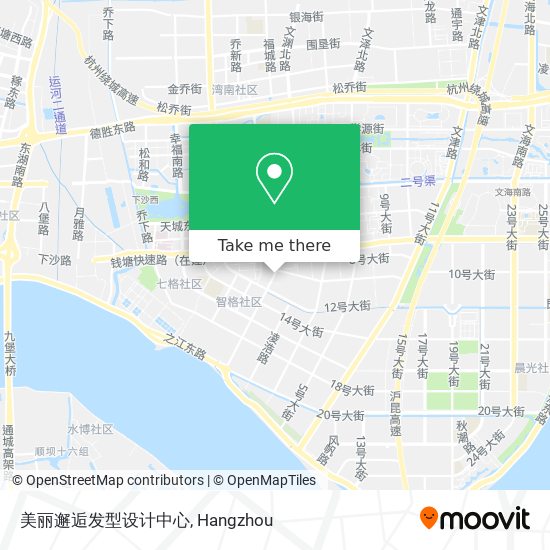 美丽邂逅发型设计中心 map