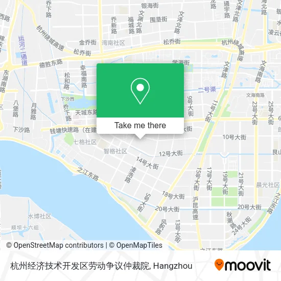 杭州经济技术开发区劳动争议仲裁院 map