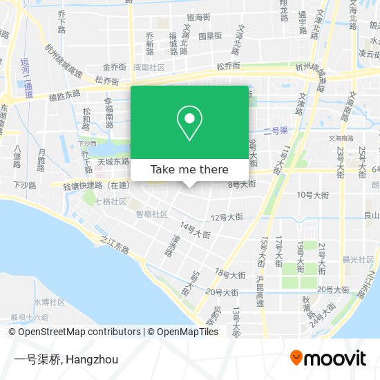 一号渠桥 map
