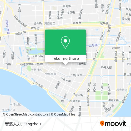 宏盛人力 map
