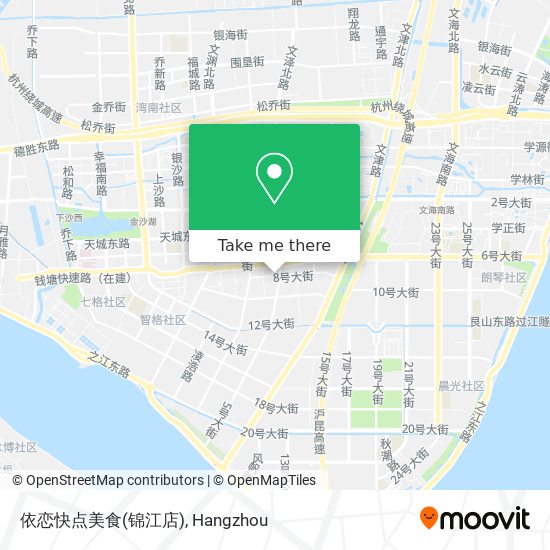 依恋快点美食(锦江店) map