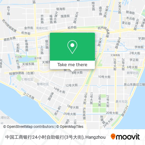 中国工商银行24小时自助银行(3号大街) map