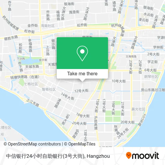 中信银行24小时自助银行(3号大街) map