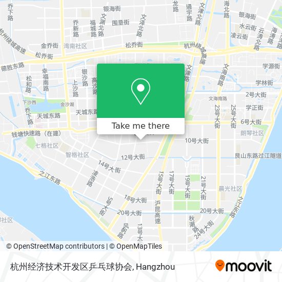 杭州经济技术开发区乒乓球协会 map