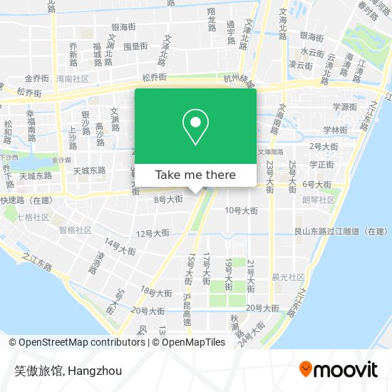 笑傲旅馆 map