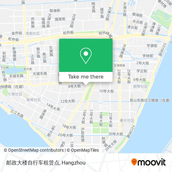 邮政大楼自行车租赁点 map