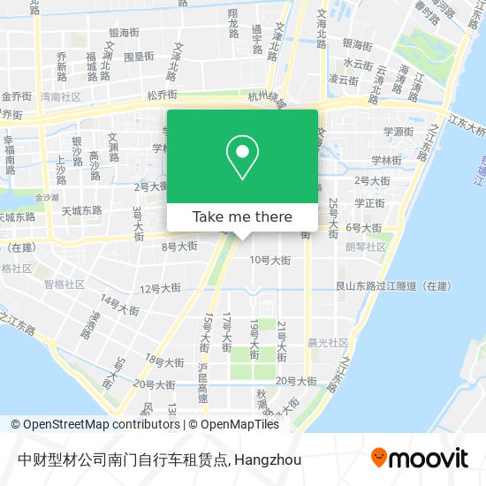 中财型材公司南门自行车租赁点 map