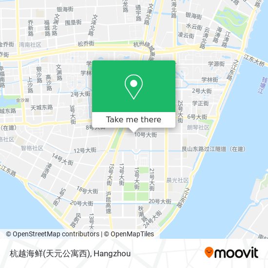 杭越海鲜(天元公寓西) map