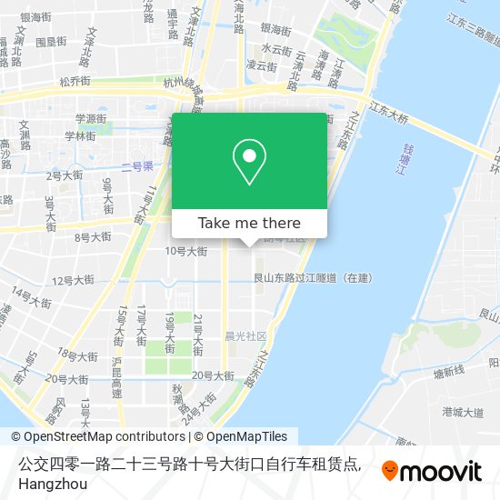 公交四零一路二十三号路十号大街口自行车租赁点 map