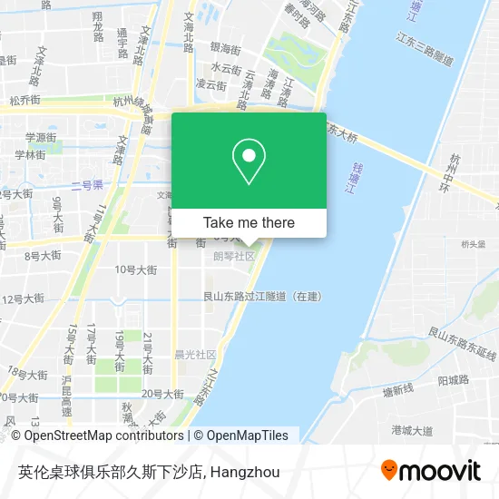 英伦桌球俱乐部久斯下沙店 map