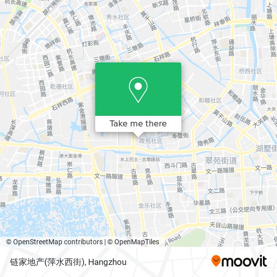 链家地产(萍水西街) map