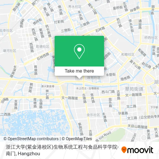 浙江大学(紫金港校区)生物系统工程与食品科学学院-南门 map