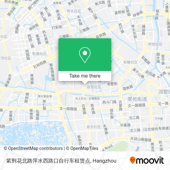 紫荆花北路萍水西路口自行车租赁点 map