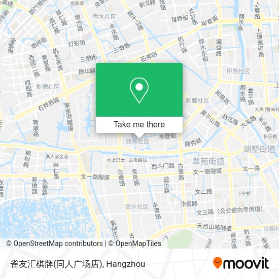 雀友汇棋牌(同人广场店) map