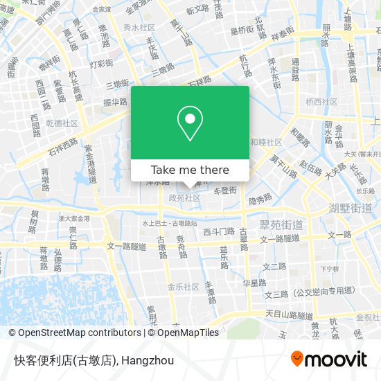 快客便利店(古墩店) map