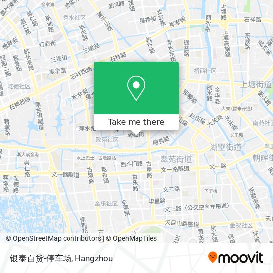 银泰百货-停车场 map