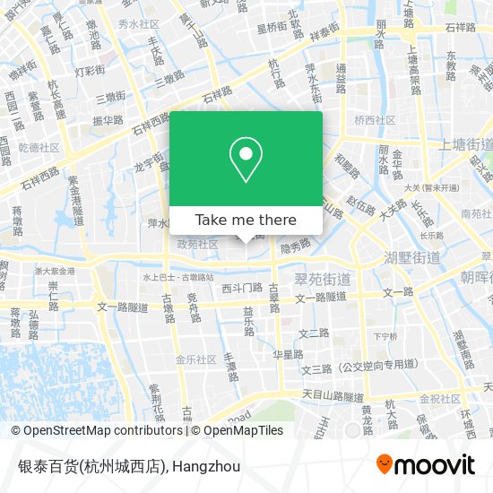 银泰百货(杭州城西店) map