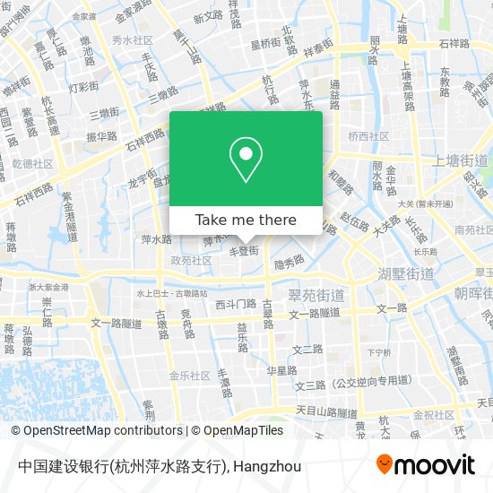 中国建设银行(杭州萍水路支行) map