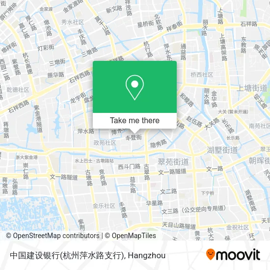 中国建设银行(杭州萍水路支行) map