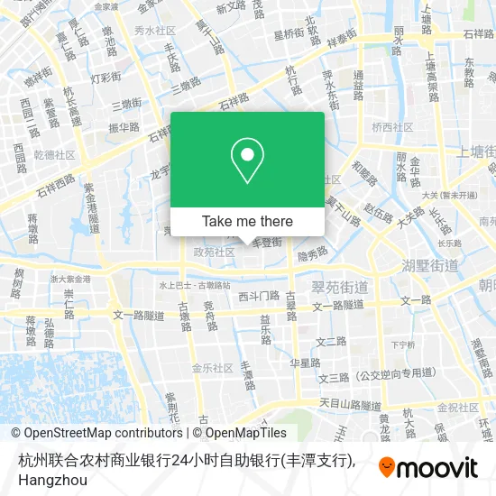 杭州联合农村商业银行24小时自助银行(丰潭支行) map