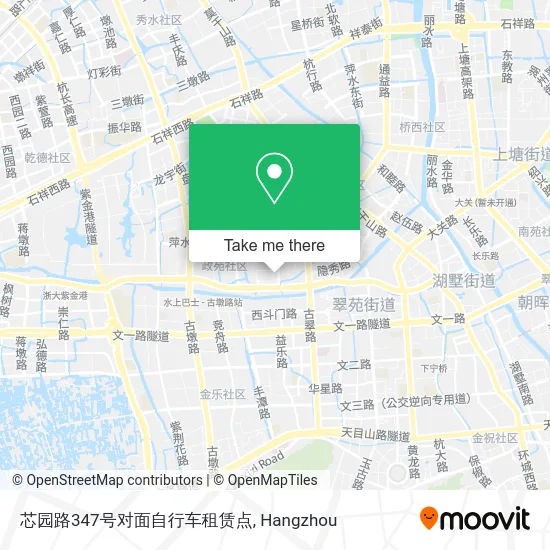 芯园路347号对面自行车租赁点 map
