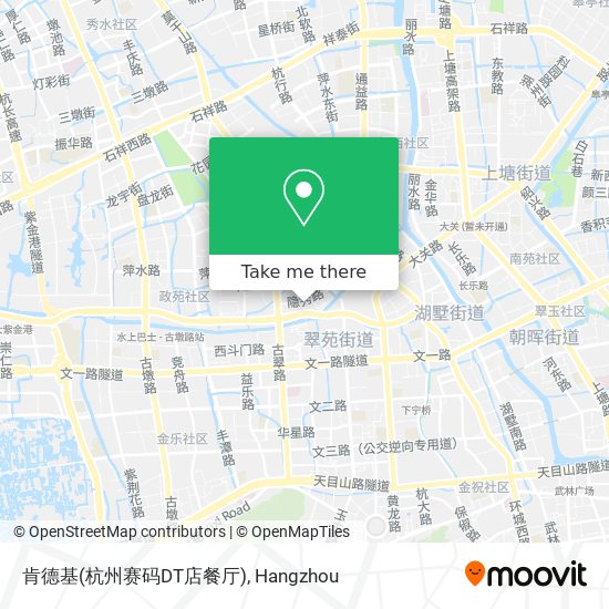 肯德基(杭州赛码DT店餐厅) map