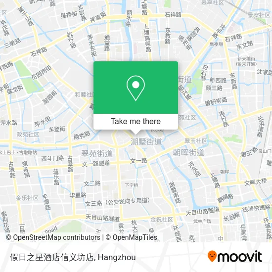 假日之星酒店信义坊店 map