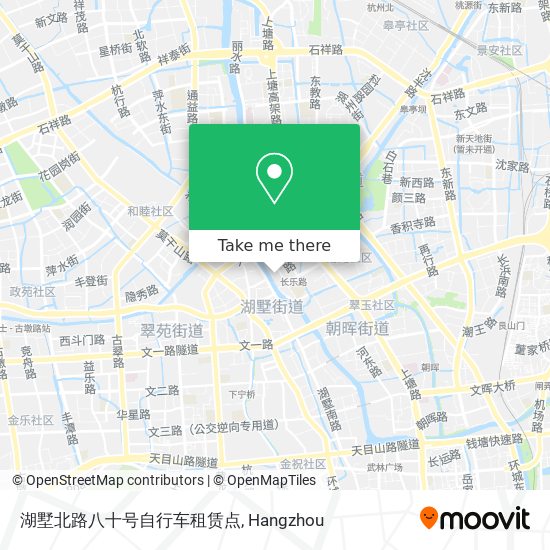 湖墅北路八十号自行车租赁点 map