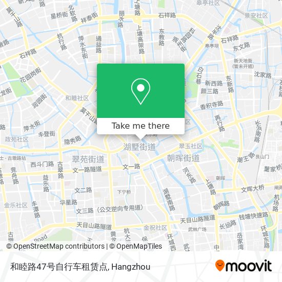 和睦路47号自行车租赁点 map