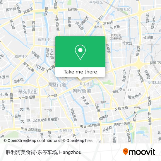 胜利河美食街-东停车场 map