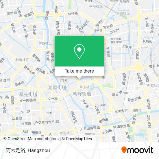 阿六足浴 map