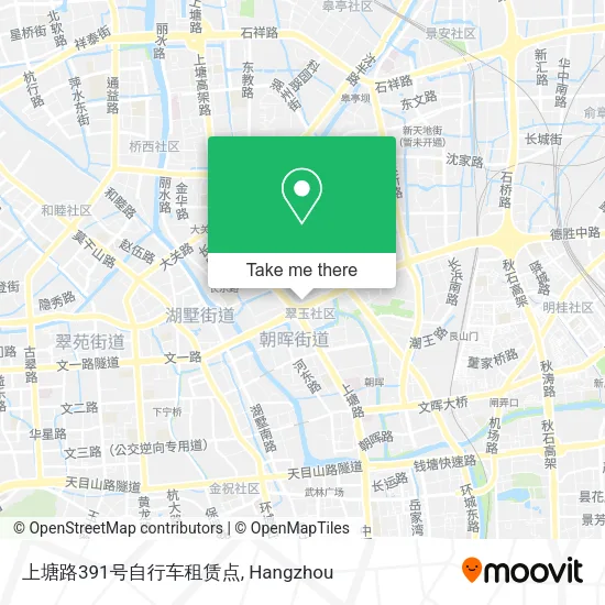 上塘路391号自行车租赁点 map