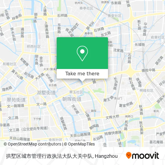 拱墅区城市管理行政执法大队大关中队 map