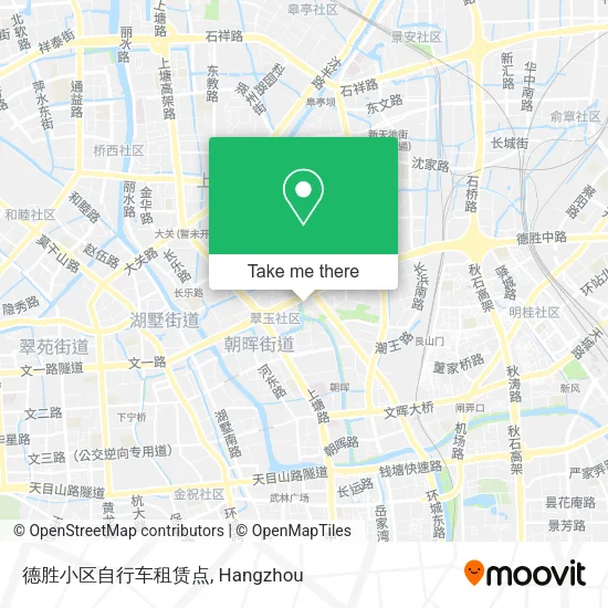德胜小区自行车租赁点 map
